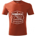 Tricou rosu cupru, Caci Domnul este bun...